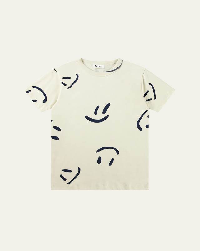 Boy's Riley Happy Face T-Shirt, Size 8-10